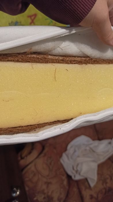 Ліжечко дитяче з ящиком ортопедич матрасом, та маятником, темний Горіх