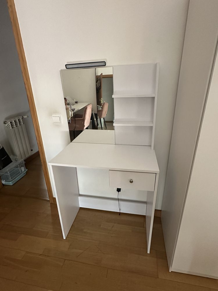 Toucador em aglomerado 75x40x141 cm branco