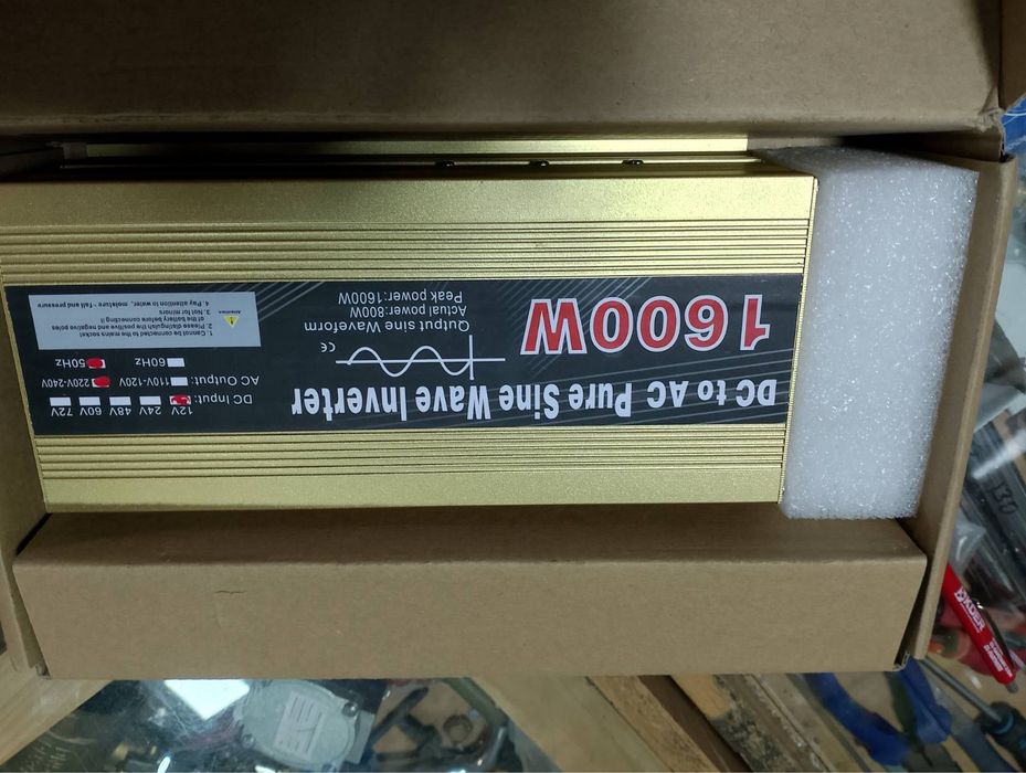 Продаю інвертор DC to AC Pure Sine Wave Inverter 1600W