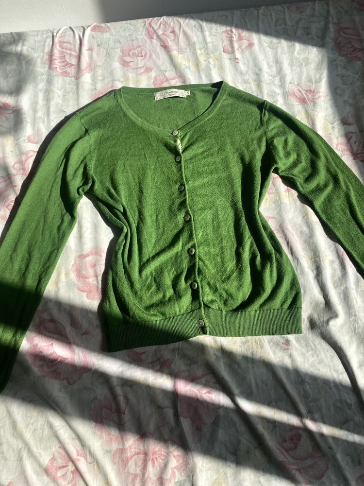 Zielony sweterek nice things by paloma S 36 premium bawełna