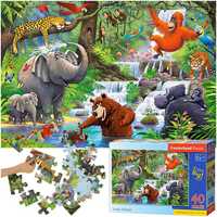 Puzzle 40 układanka elementów Zwierzęta z Dżungli 4+ CASTORLAND