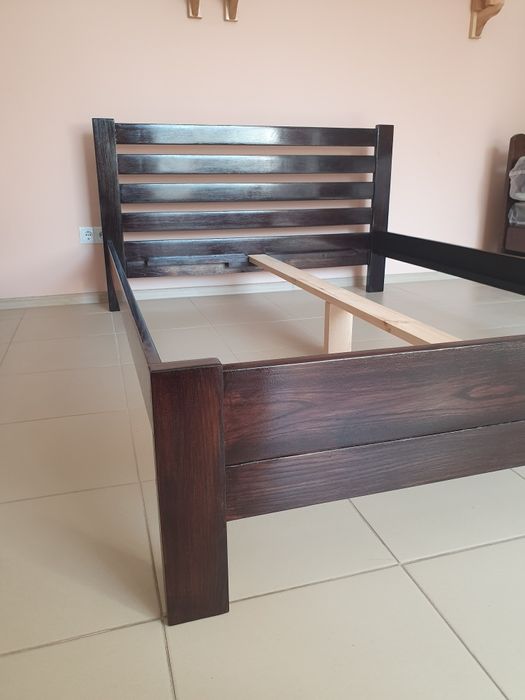 Ліжко дерев'яне,двоспальне,160/200,ясен,різьба ручної роботи