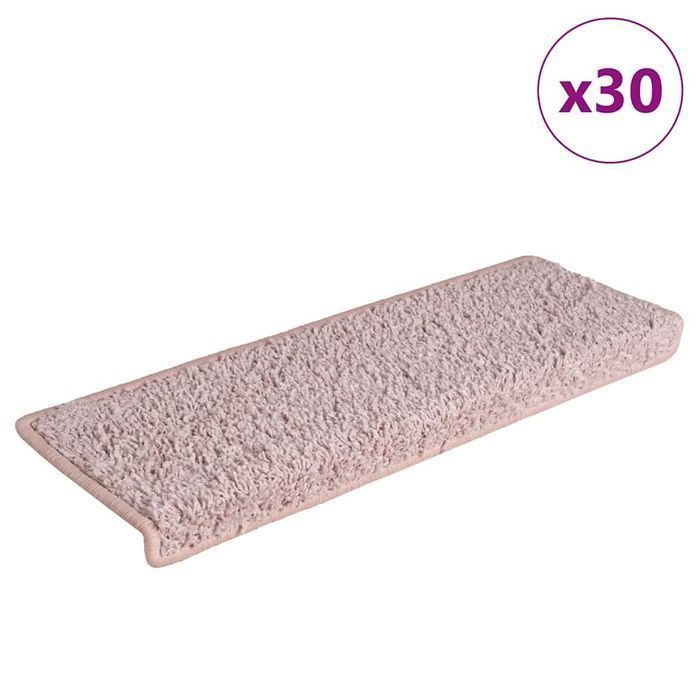 Vidaxl Maty Na Schody 30 Szt. 65X21X4 Cm Biały I Różowy