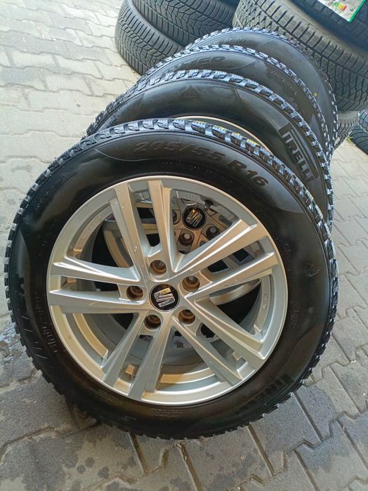 koła aluminiowe zimowe 205/55/16 Seat Vw Skoda