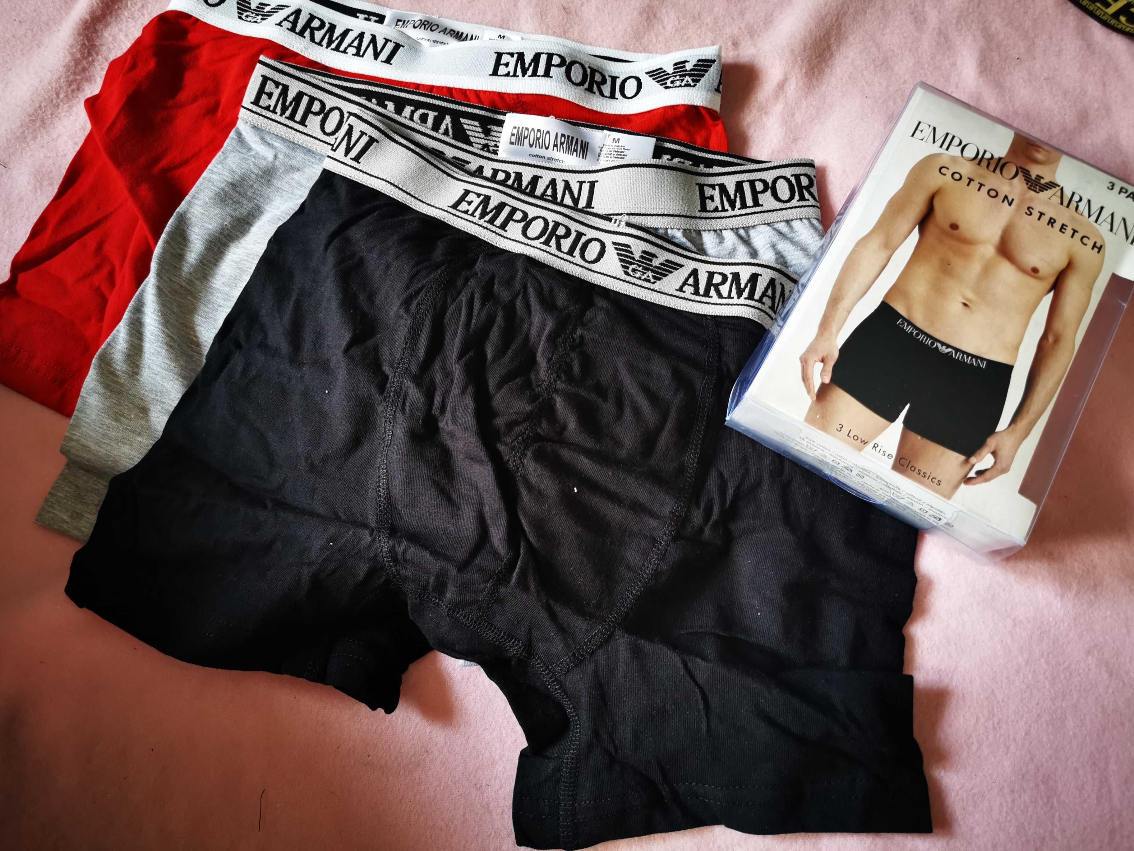 Zestaw bielizny Versace Emporio Armani Lacoste 3 pac bokserki meskie