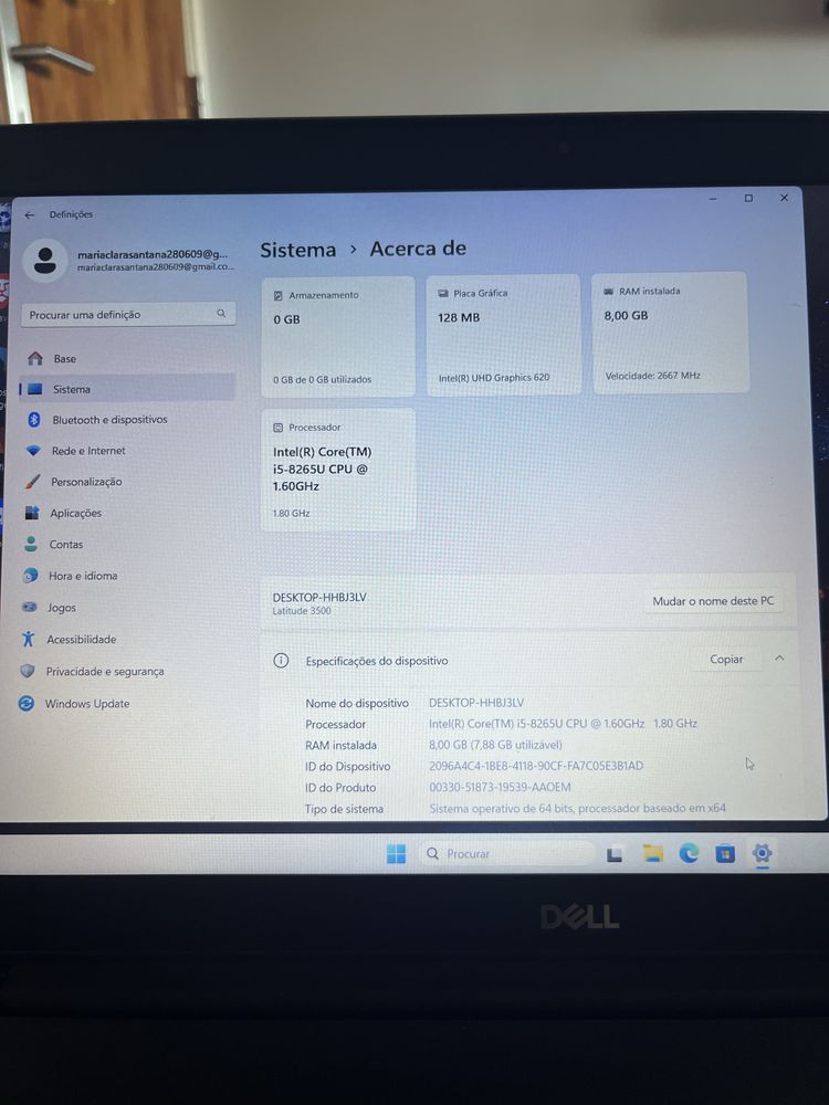 Portatil Dell Latitude 3 500