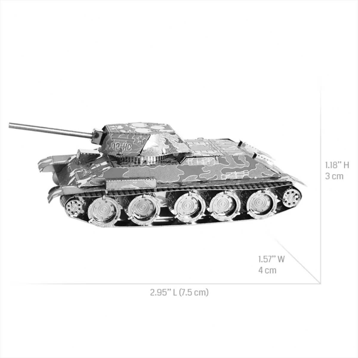 Puzzle 3D de metal - Tanque T34 - Novo - Pode baixar aos 5€