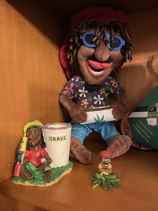 3 Bonecos Bob Marley o maior tem 50 cm