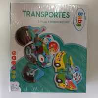 5 Puzzle transportes +24Meses