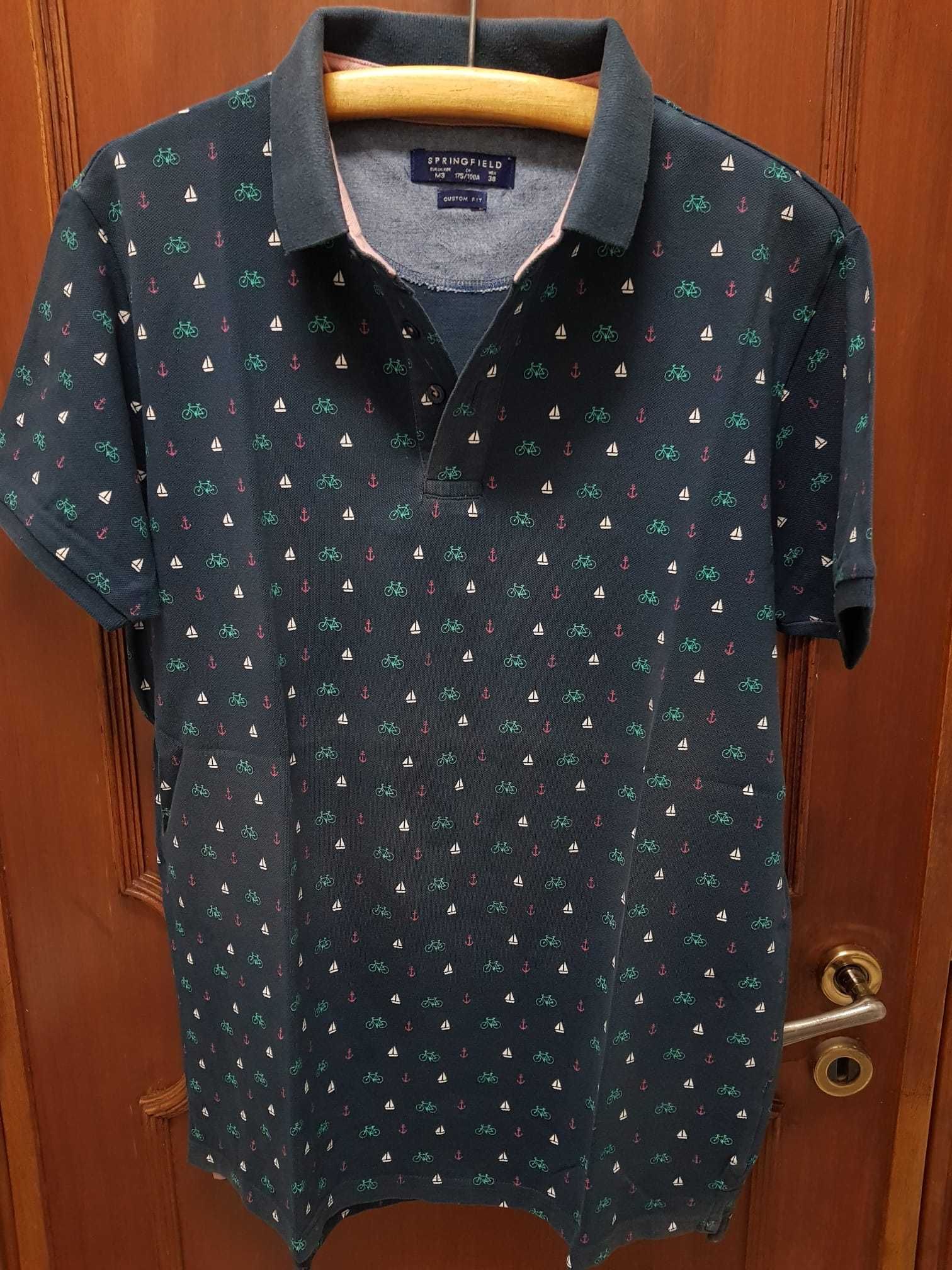 Pólos manga curta homem estilo Fred Perry Lacoste