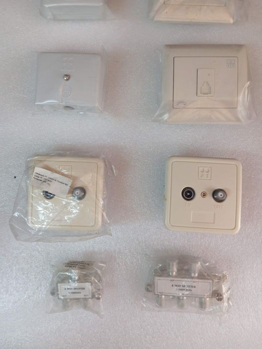 Tomadas TV  de telefone RF,  Spliter RF