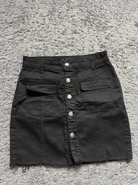 Damska spódniczka jeansowa czarna S