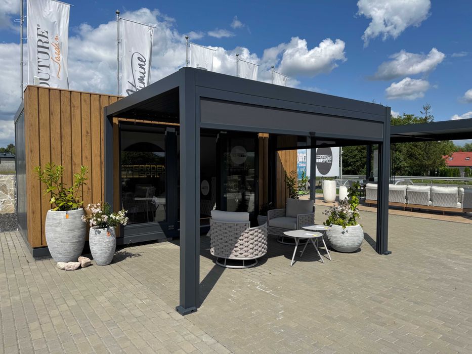 WYPRZEDAŻ EKSPOZYCJI Zadaszenie manualne Perara 4x3m UMBROSO