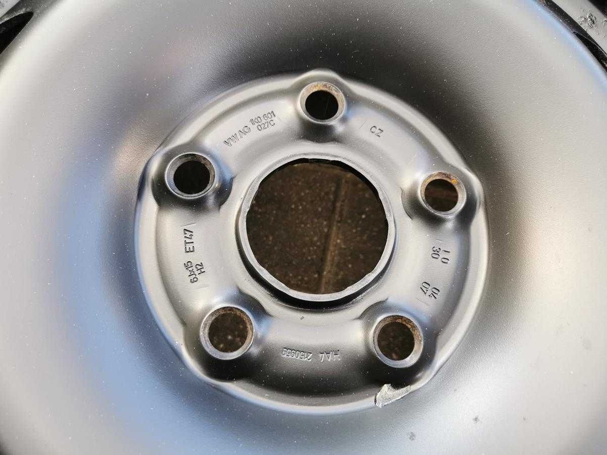 5x112 Felgi Stalowe R15 VW SEAT SKODA AUDI ET47 6.J Tanio Ładne 4szt