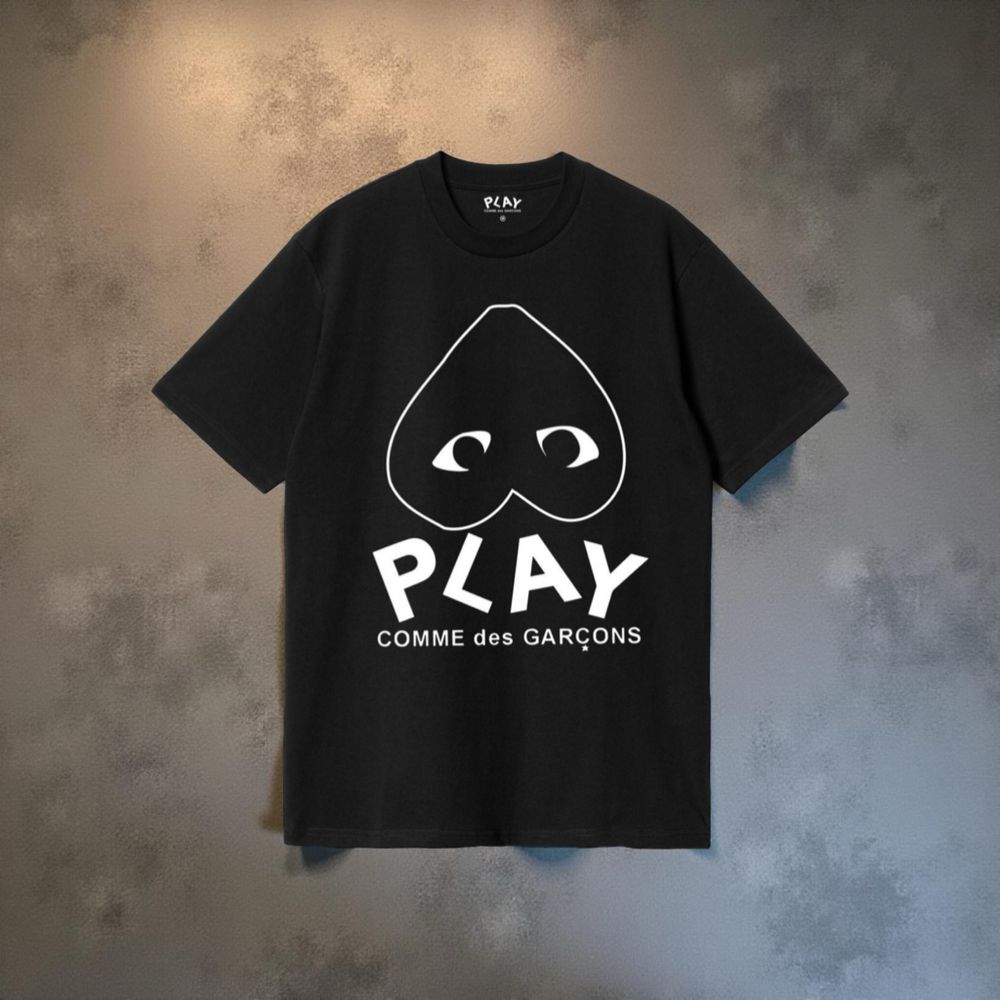 Футболка Comme des Garcons Play Logo унисекс плей с сердцем Новинка