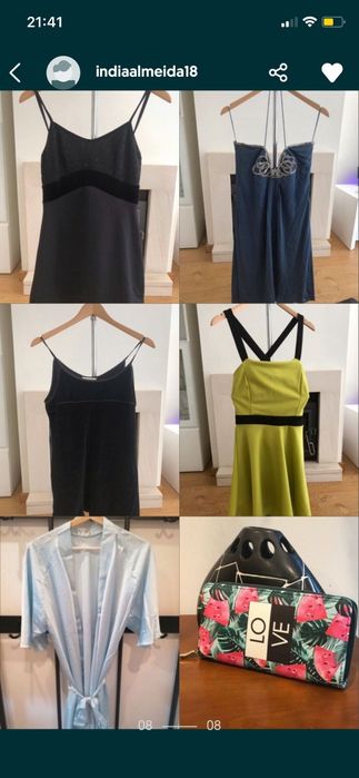 Caixa de 10-12 peças de roupa