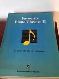 2 livros de partituras de música clássica