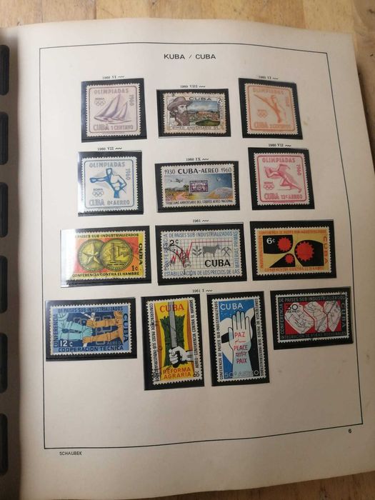 Coleção de Selos CUBA de 1959 a 1969