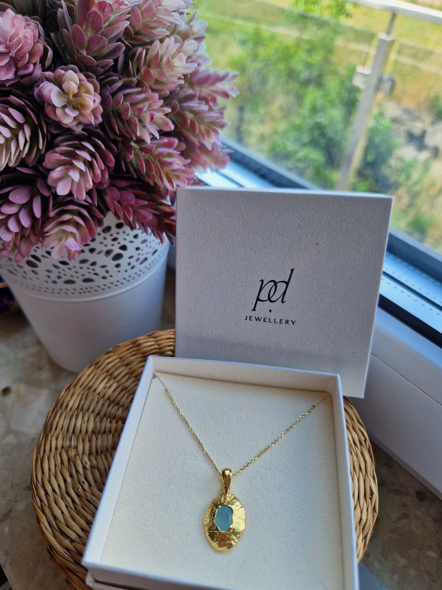 Nowy naszyjnik PD Jewellery Paola jewelry Jolly Blue srebro pozłacane