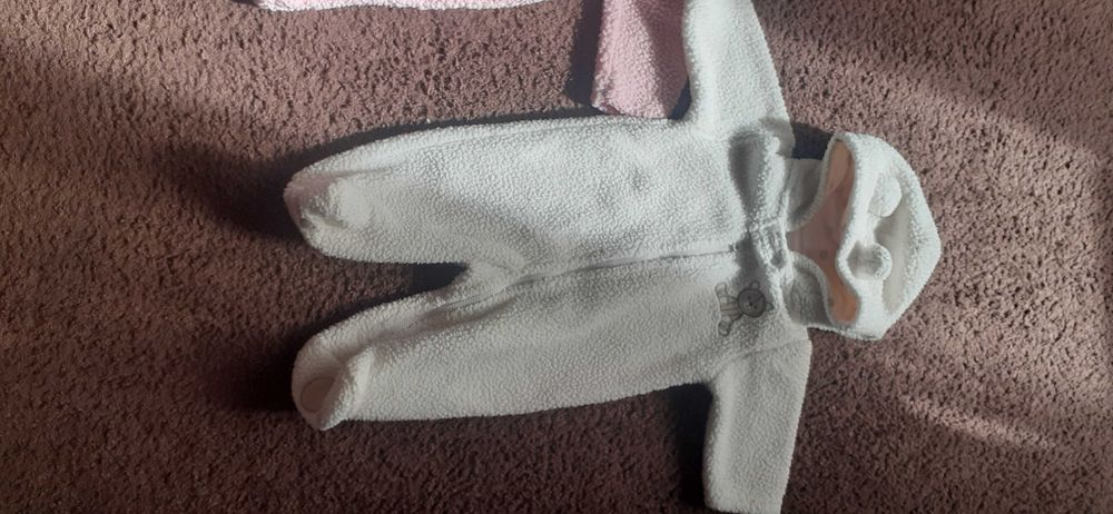 Ciepłe polarowe pajacyki Carters 3 mce