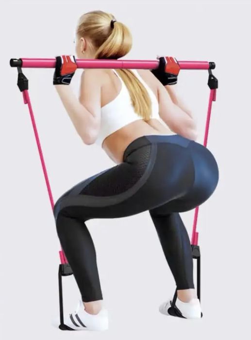 Штанга, нова багатофункціональна для пілатесу, фітнес,йоги на резинці