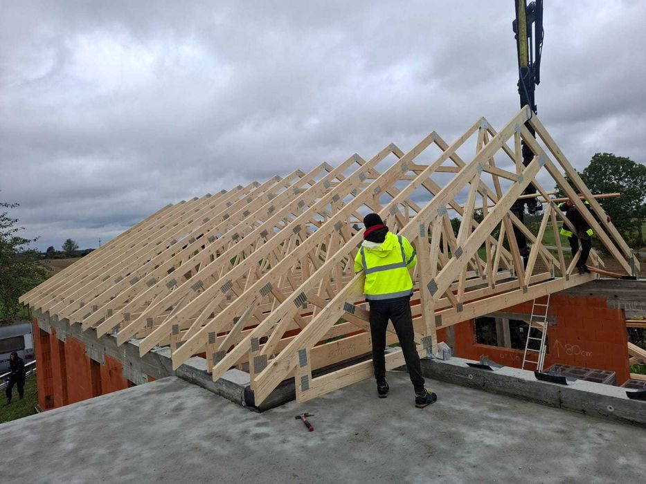 Wiązary Dachowe C24 MiTek Bindry Konstrukcje prefabrykowane
