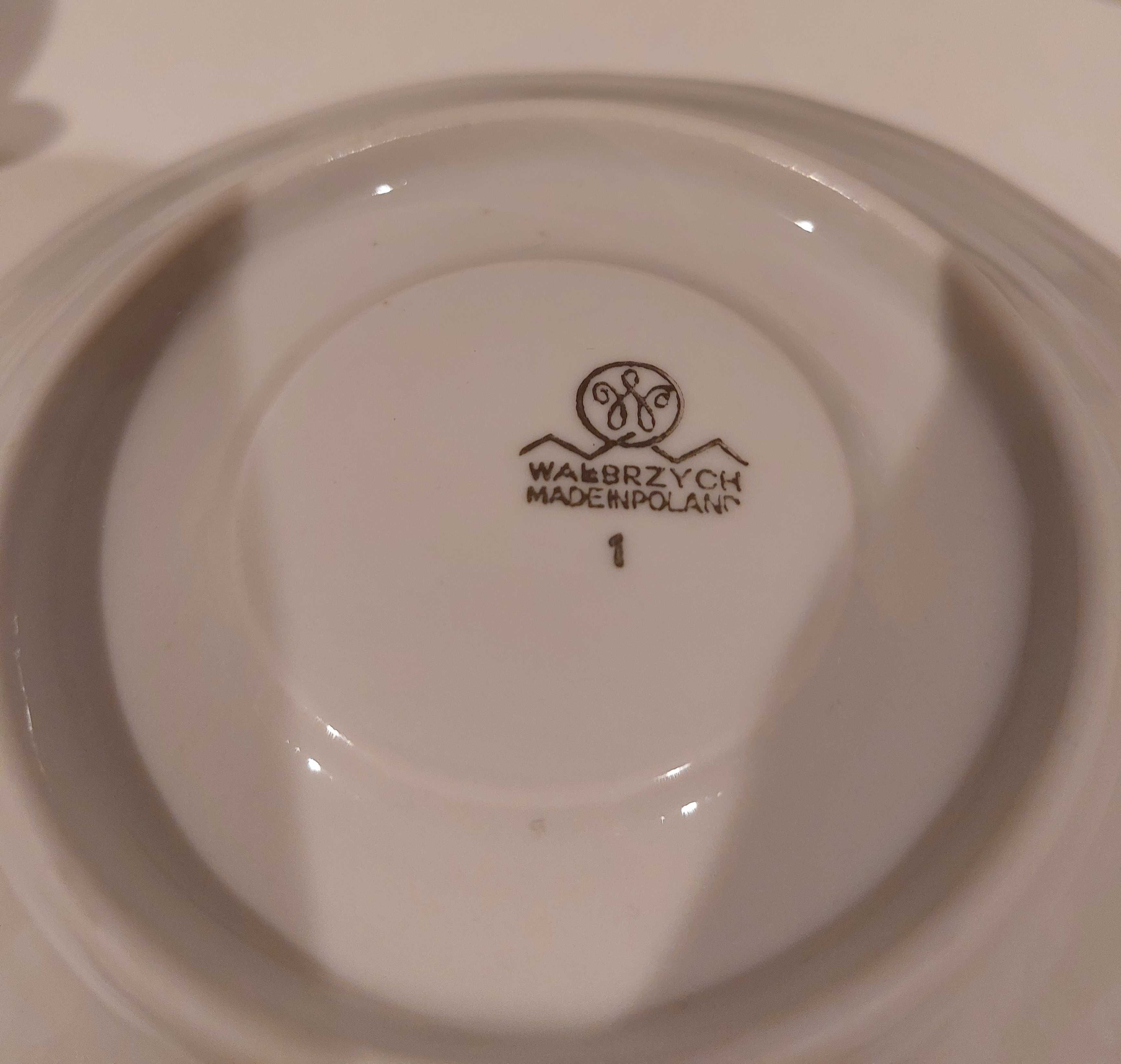 Komplet kawowy porcelana Prl Wałbrzych