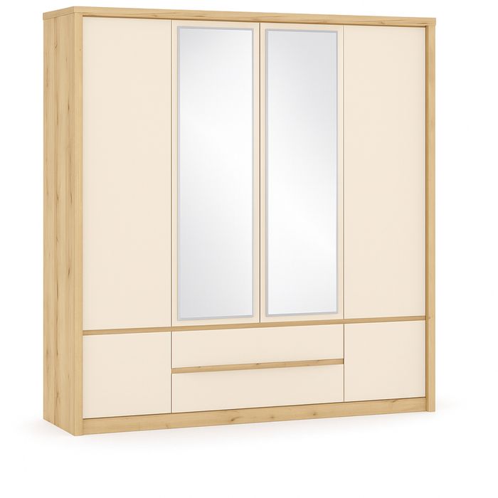 Велика Шафа з сірими фасадами Ш  185 В 216 Г 553 Большой шкаф