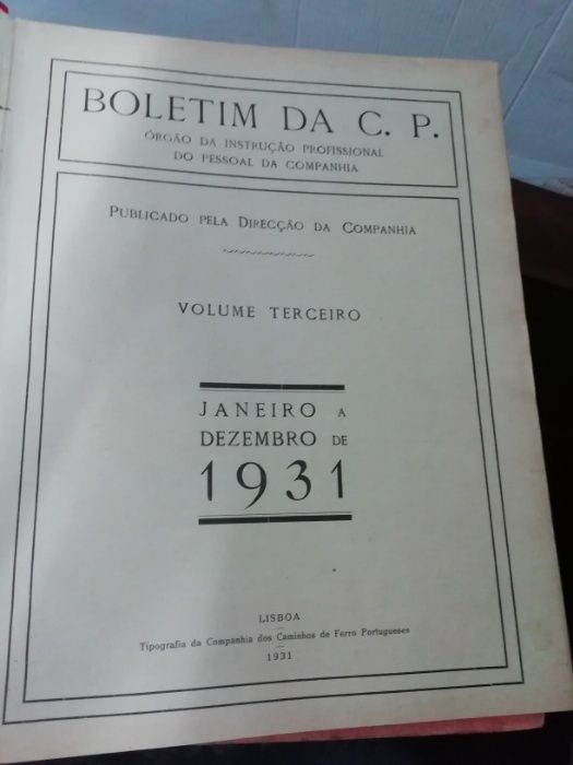 Boletins da Companhia dos Caminhos de Ferro Portugueses - 1929 a 1964