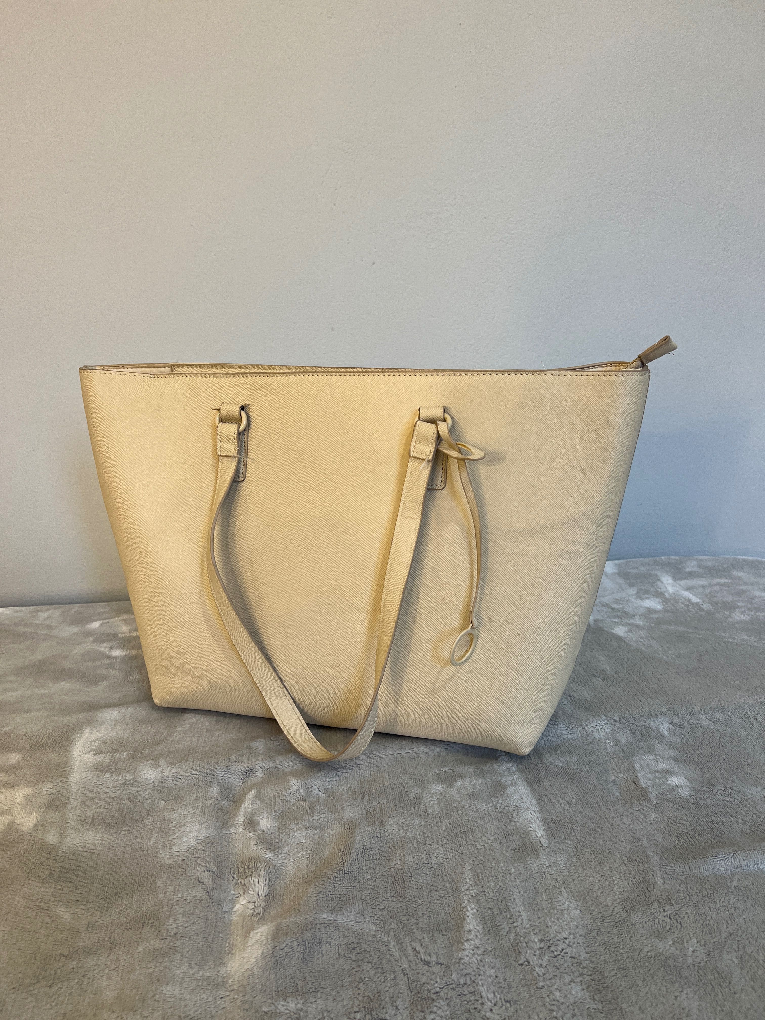 Torba / torebka shopper beżowa / kremowa