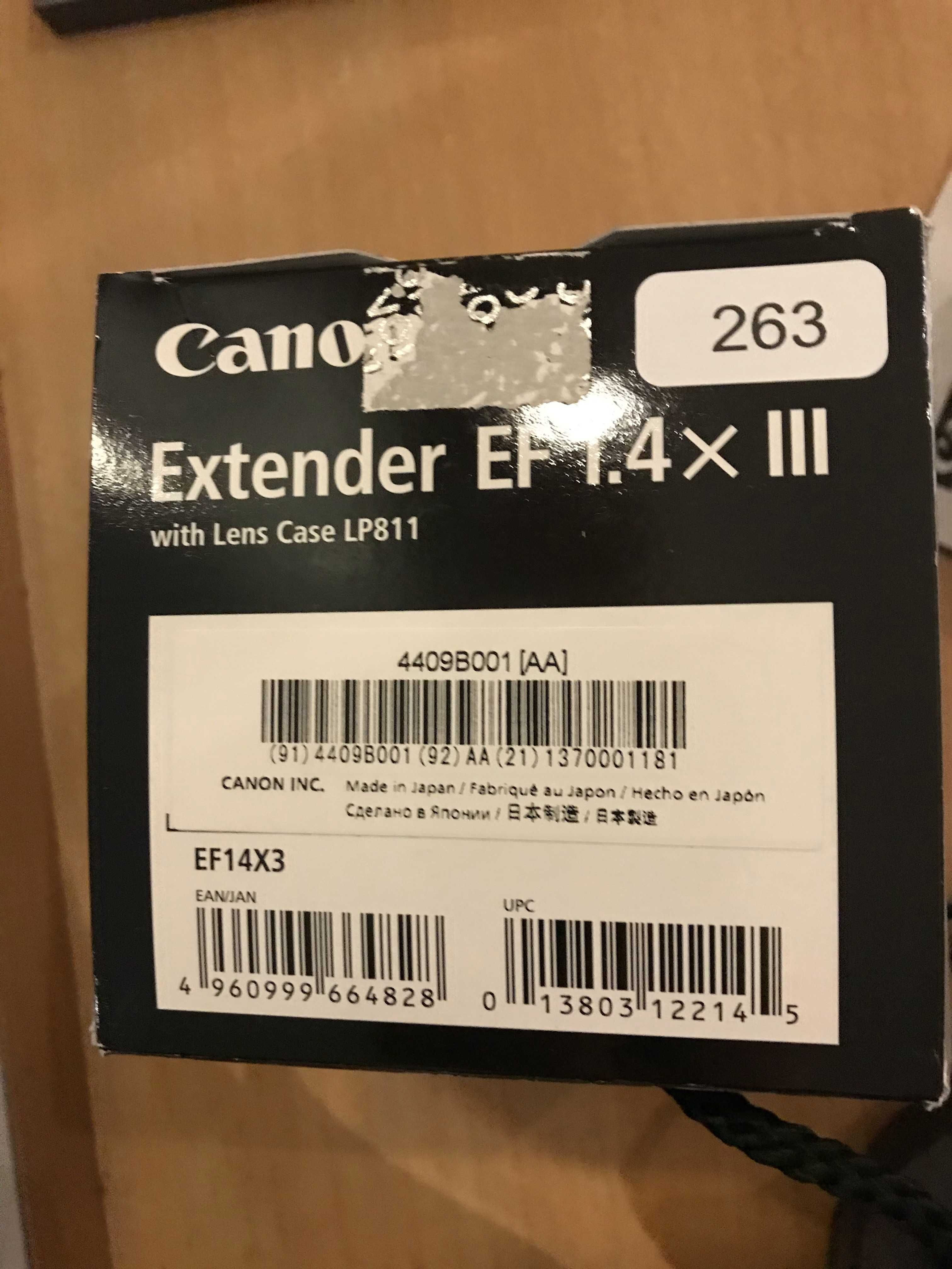 Lente/Objectiva Canon Extnender EF 1.4x III (263)