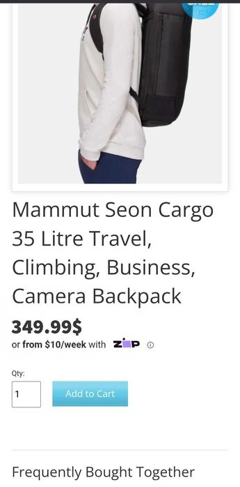 Оригінал рюкзак Mammut Seon Cargo 35L Black