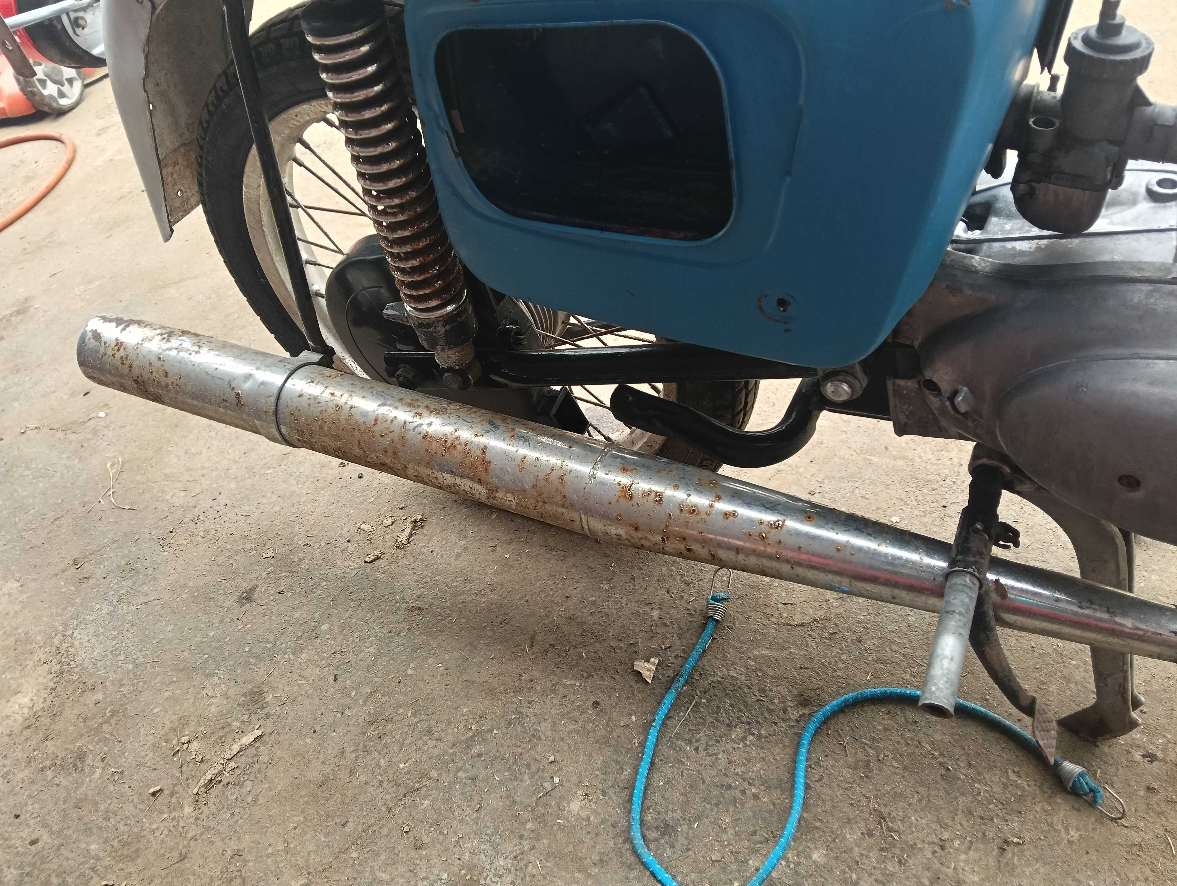 Tłumik MZ TS 125 / TS 150 Wydech Rura Wydechowa Oryginał WYSYŁKA