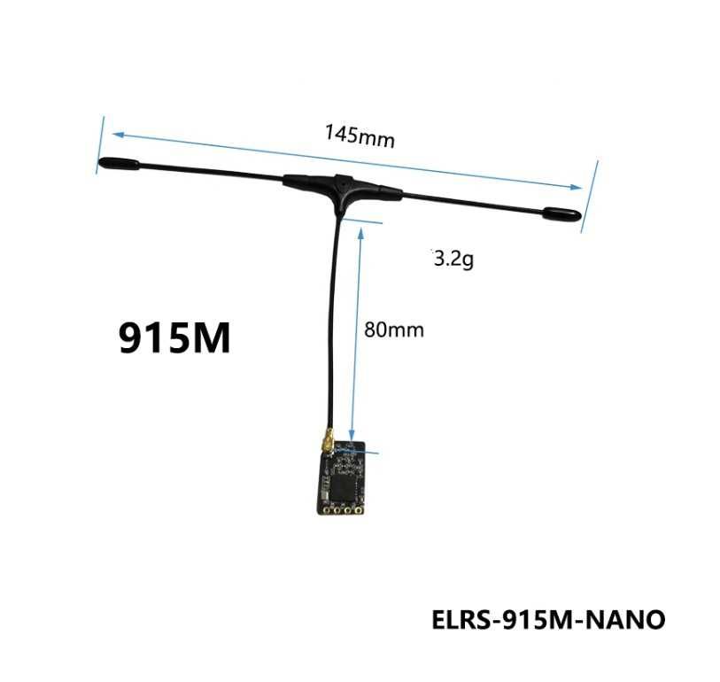 Приймач BAYCK ELRS 915MHz NANO RX з антеною 50mW для FPV дронів