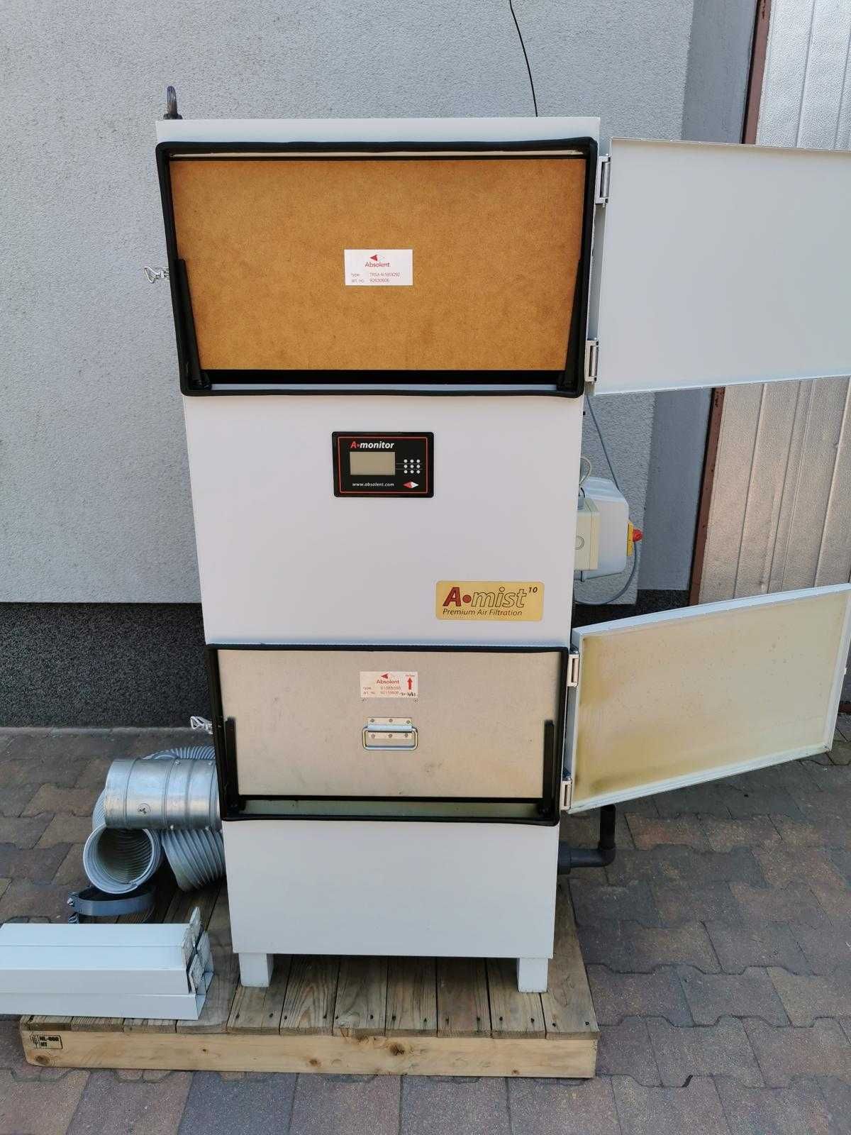 Odciąg mgły olejowej z maszyn CNC, filtr , separator ABSOLENT