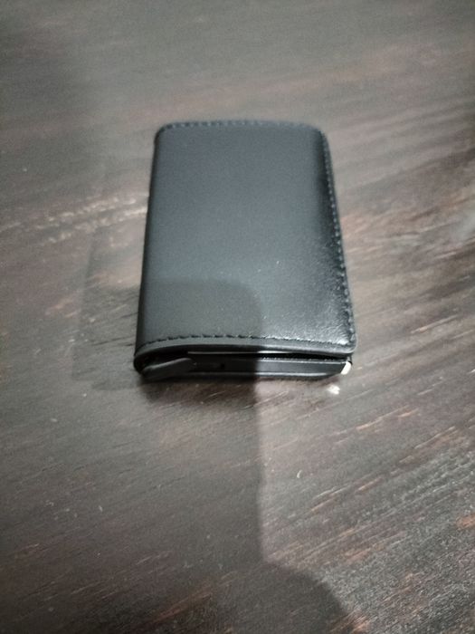 Porta cartões e notas em pele carde protetor blak