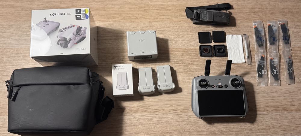 Dji mini 4 pro NOWY FOLIA rc2 3x bateria fly more combo dji care activ