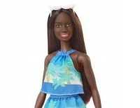Barbie Loves the Ocean Lalka Brunetka niebieska sukienka GRB37