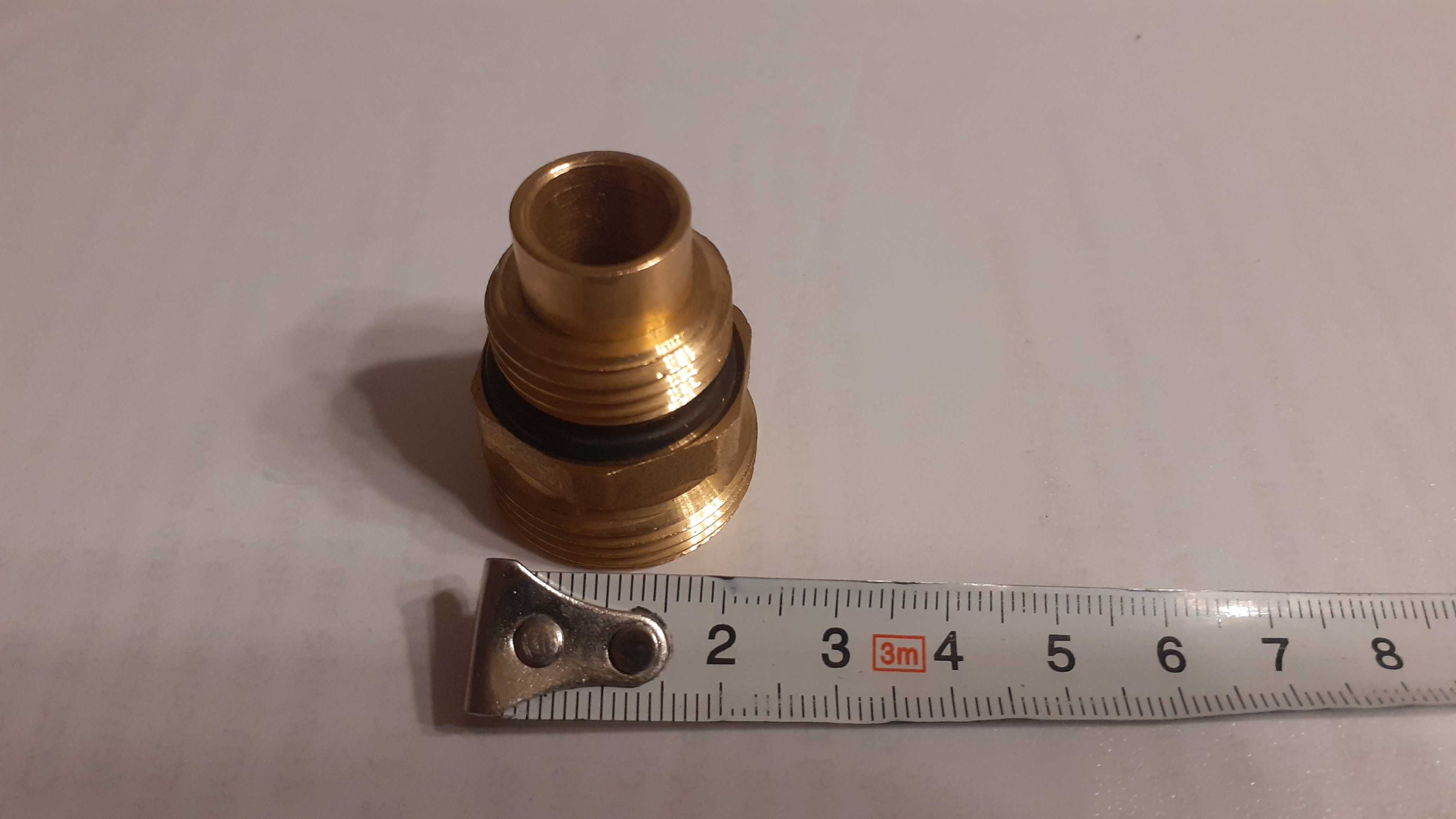 nypel redukcyjny 3/4"x 1/2" mosiężny + oring