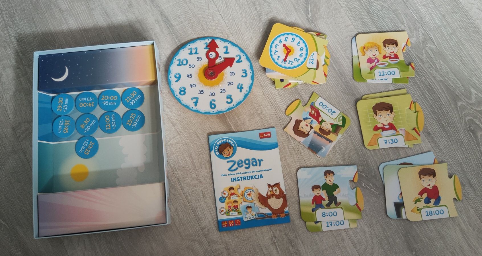 Trefl zegar zabawa edukacyjna