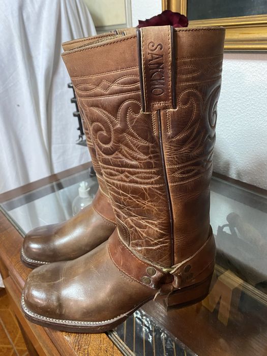 Bota texana em pele