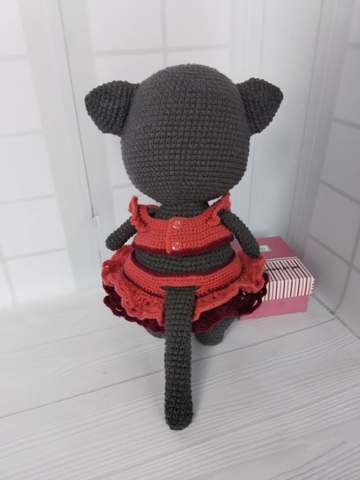 Вязанные игрушки. Лисенок Фенек. Кошечка.