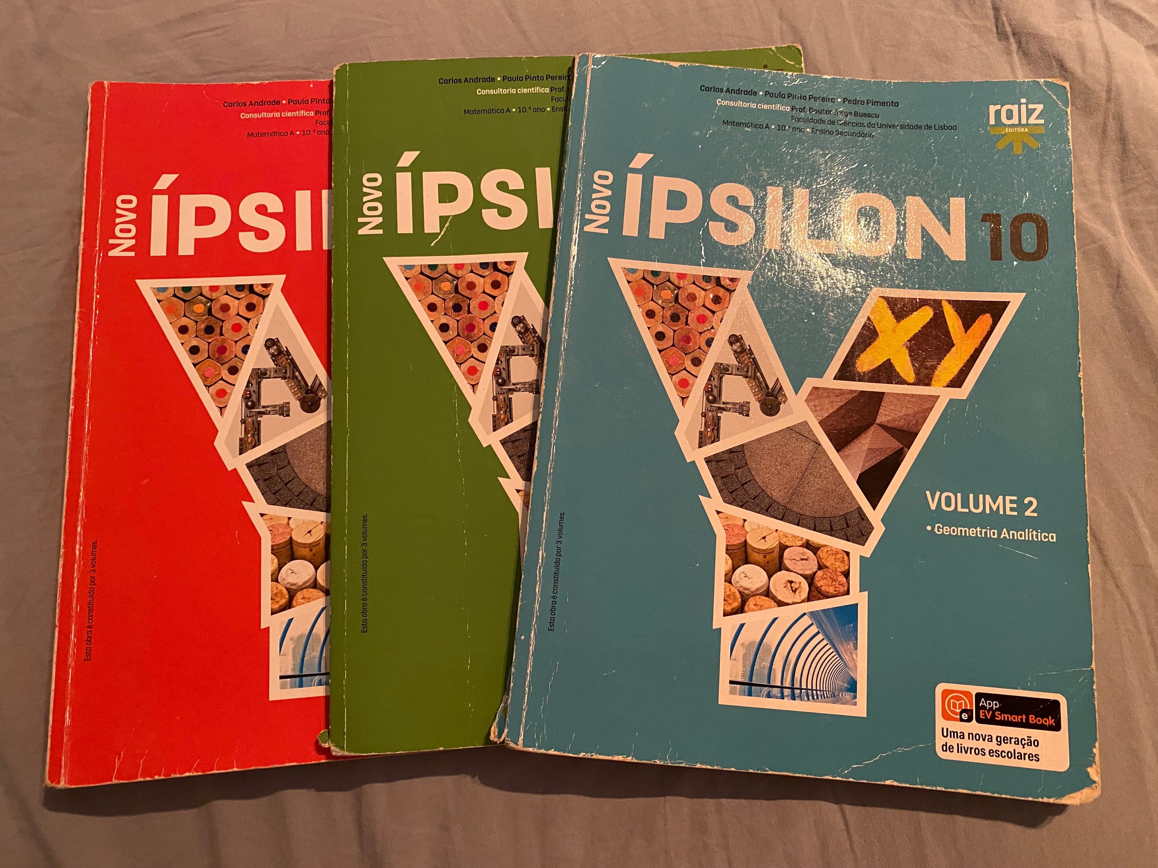 Conjunto Manuais Matemática A 10º ano- Novo Ípsilon 10