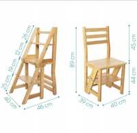 Krzesło Drabinka - sosnowa