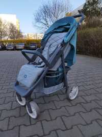 Wózek spacerowy FLEX marki Euro Cart duże siedzisko dla dzieci do 22kg