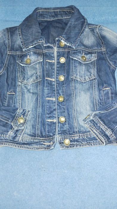 Джинсовый лепень короткий