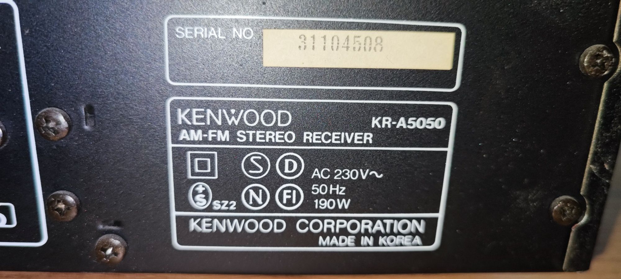 wzmacniacz i CD Kenwood kr a5050 2 x 105w rms radio wieza