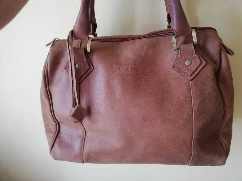 Torebka w rękę , kuferek, brązowa