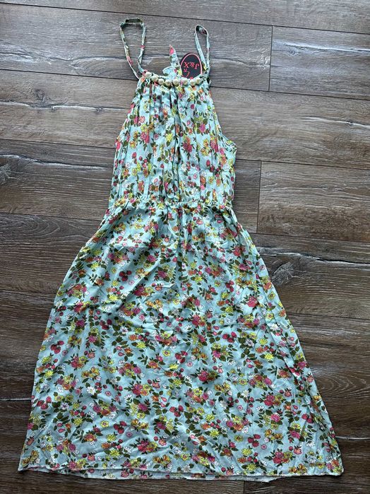 Seledynowa sukienka na ramiączkach L/XL Nowa z metką J&X Fashion perły