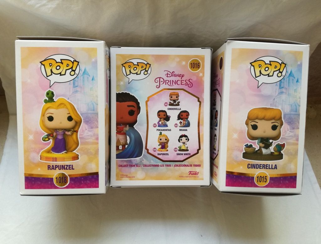 Funko pop Disney Princess Ultimate 1015, 1016 e 1018